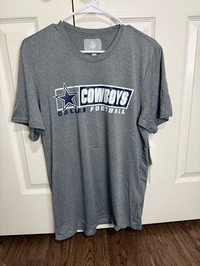 Dallas Cowboys NFL T-Shirt Men’s L Gray Short Sleeve Football Tee NWT